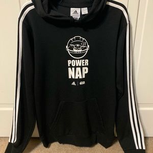 Black adidas hoodie, mens med, NWOT
